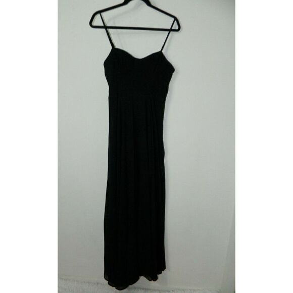 Lulu's Dress Cause for Commotion Black Pleated Bustier Maxi Dress Small - Picture 6 of 7